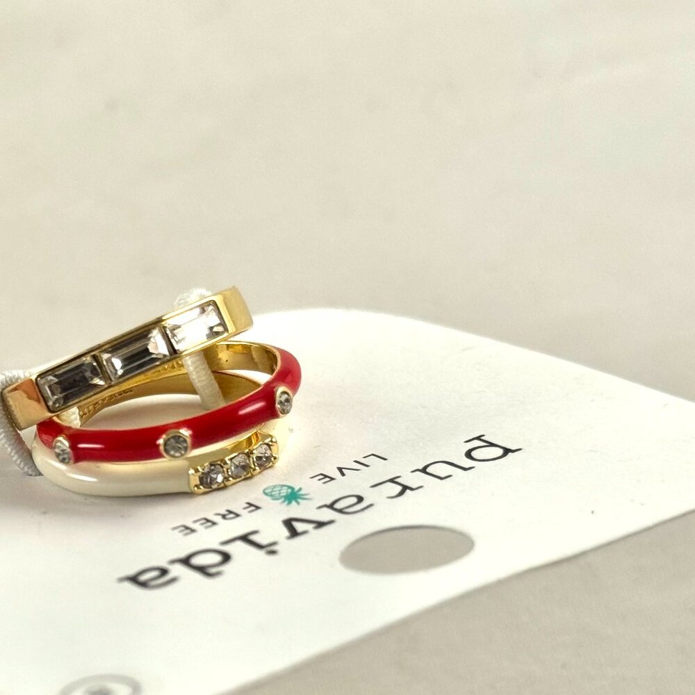 Stackable rings by Puravida. NWOT. On cards. All size 8 - Picture 3 of 6